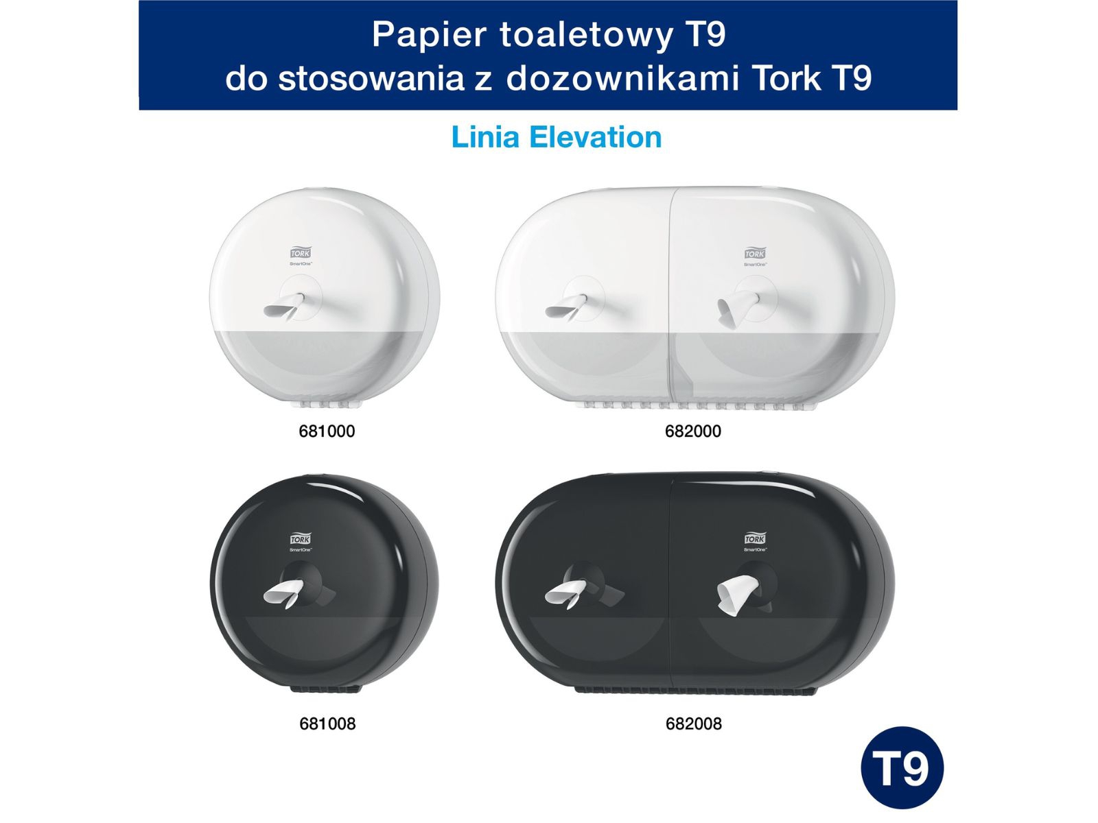 Papier toaletowy Tork 472193 Premium T9 SmartOne